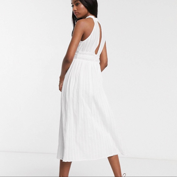 ASOS Design White MIDI Dress - Picture 2 of 3